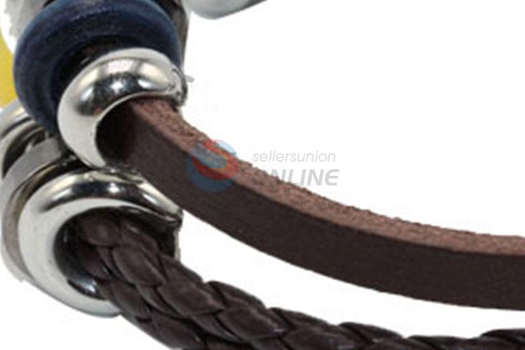 Wholesale High Quality Braided Leather Bracelet