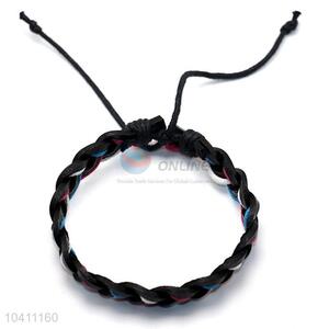 High Quality Cheap Custom Women Braided Leather Bracelet