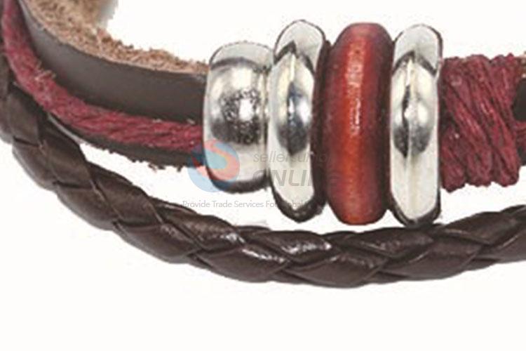 Factory Price Popular Wholesale Leather Wristband