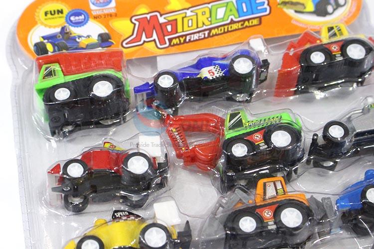 Competitive Price 12pcs Pull-back Engineering Trucks for Sale