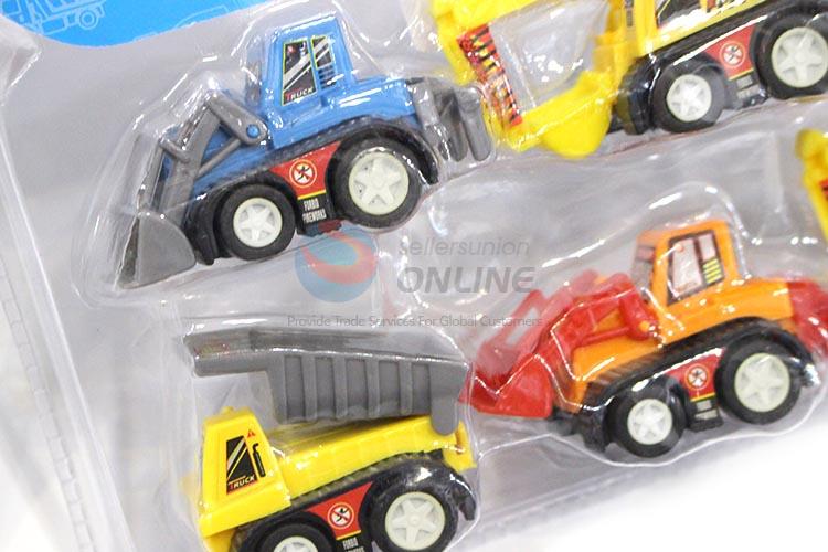 Promotional Wholesale 6pcs Pull-back Engineering Trucks for Sale