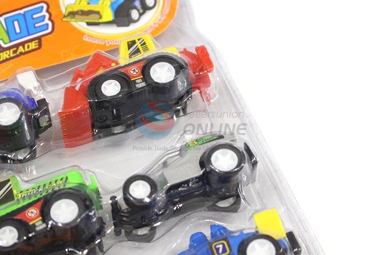 Competitive Price 12pcs Pull-back Engineering Trucks for Sale