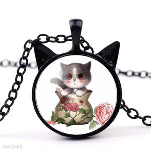 Unique Design Cat Pattern Alloy Sweater Chain