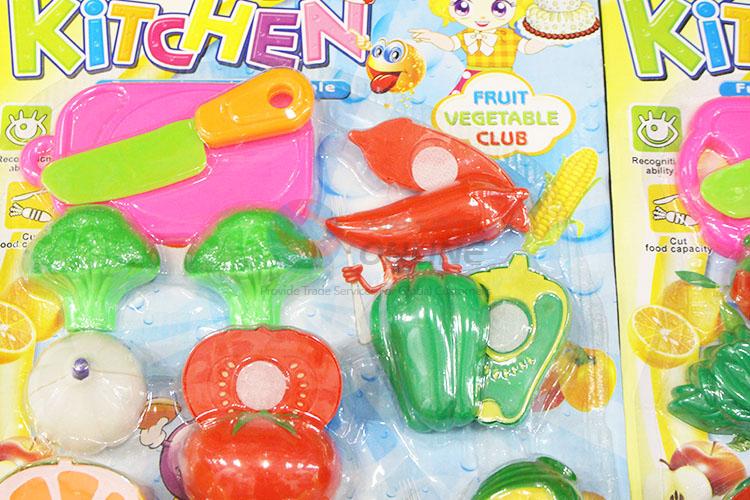 Cheap Price Preschool Kids Fruits and Vegetables Kitchen Pretend Play Set