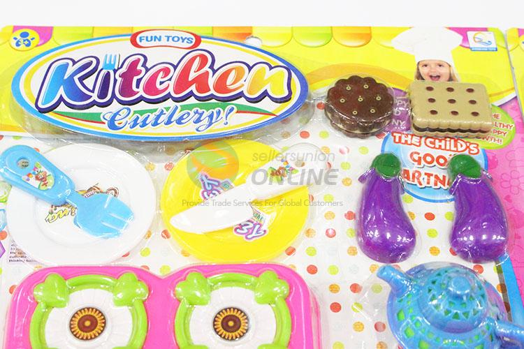 Pretty Cute Plastic Toy Kitchen Cutlery Play Set