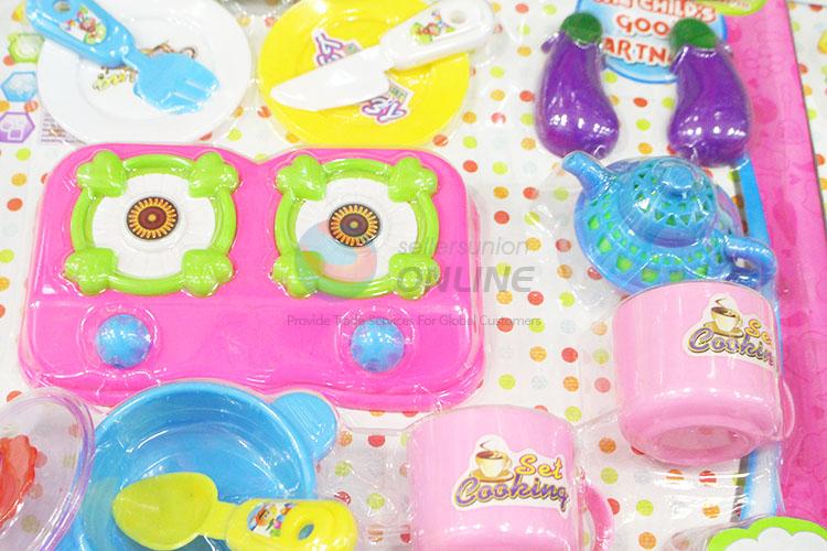 Pretty Cute Plastic Toy Kitchen Cutlery Play Set