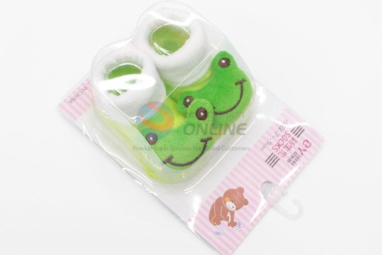 3D Frog Head Cotton Kids Baby Sock