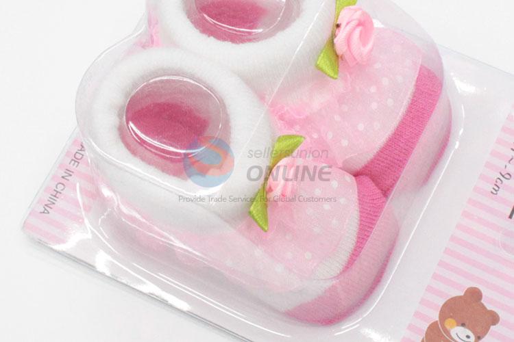 3D Rose Cotton Kids Baby Sock