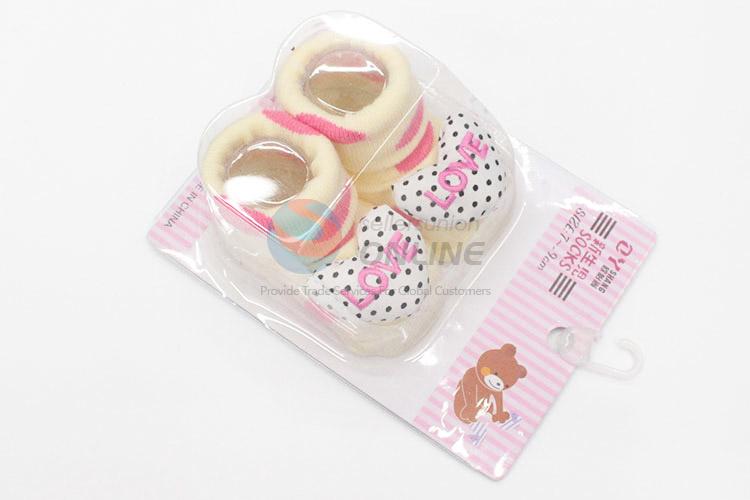 3D Heart Cotton Kids Baby Sock