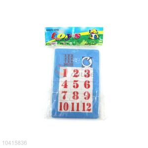 Fashion Style Plastic Number Puzzle for Nursery School Kids