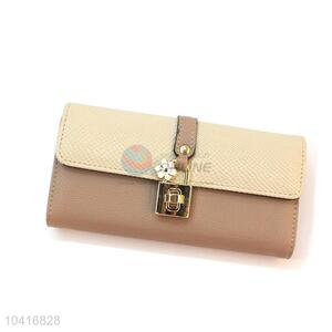 Low price triple-folded women wallet women pouch