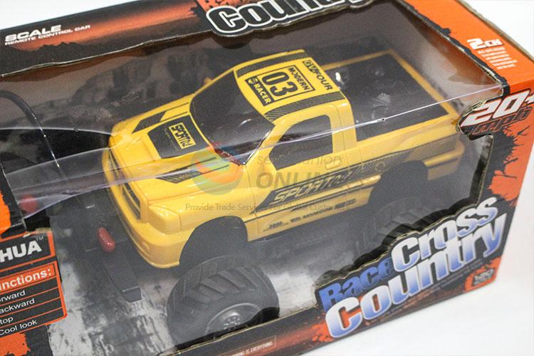 Top Selling Two Channel  Big Wheel Cross Country Pickup Truck Children Toy Car