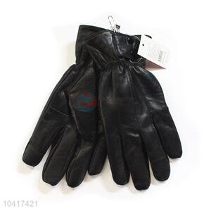 Factory sales touch screen men pu warm gloves