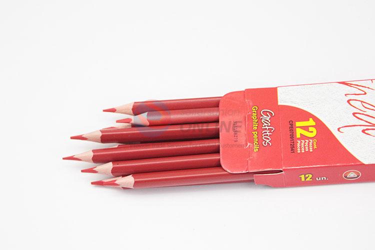 Best Sale High Quality Red Color HB Pencils For Kids