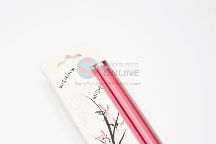 Nice Design Pink Color HB Writing Pencils For Girl