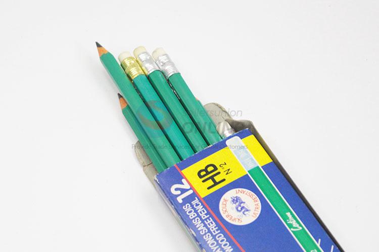 Best Low Price Green Colr HB Pencils With Eraser