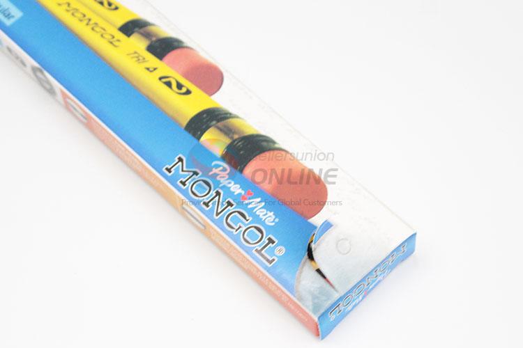 Promotional Low Price Yellow Color 2B Pencils With Eraser