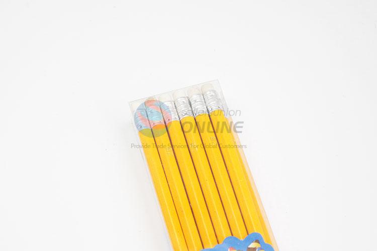 Simple Style 12Pcs/Set Yellow Color 2B Pencils