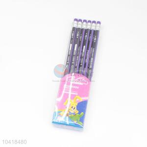 Wholesale Custom Purple Color 12Pcs/Set HB Pencils For School