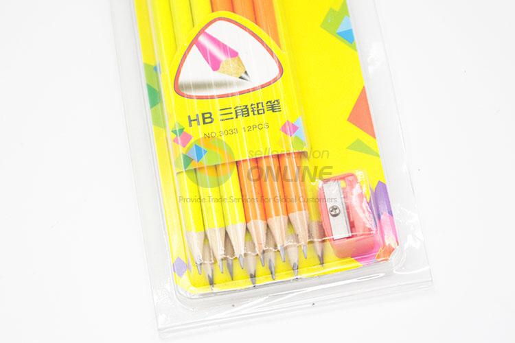 Utility And Durable Mix Color HB Pencils With Pencil Sharpener