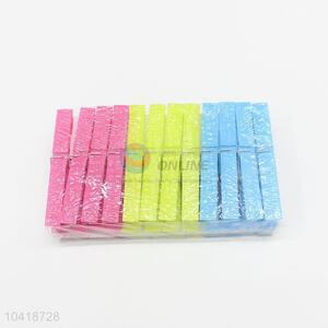 Popular Top Quality Big Size Colorful 24Pcs/Set Plastic Hanging Pegs Clips