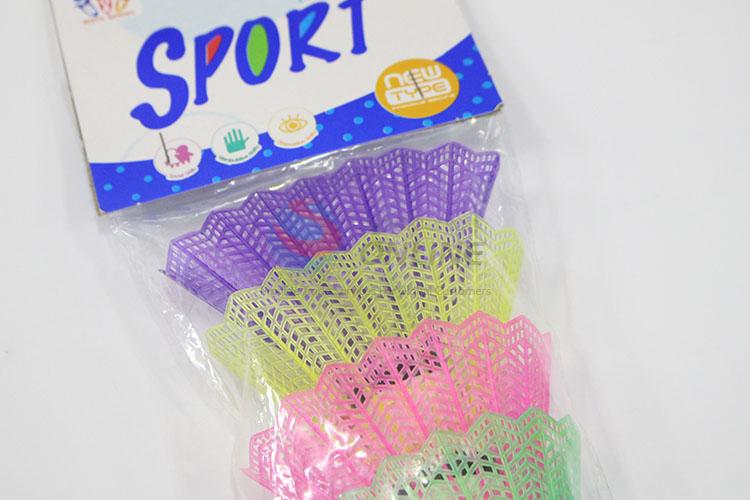 4pcs Colorful Plastic Badminton Balls Suit