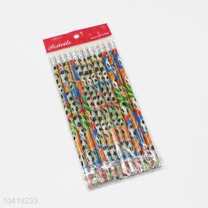 Soccer Pattern School Student HB Pencil 12Pcs