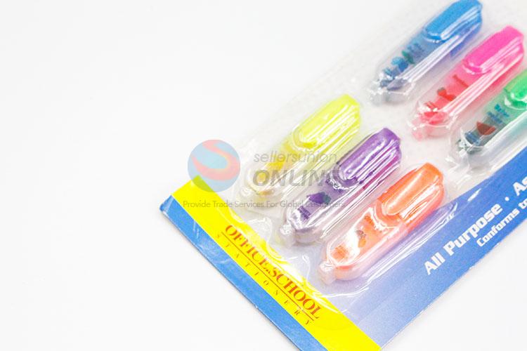 6Pcs Mini Portable Highlighter Pen