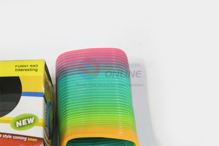 Recent Design Magic Rainbow Coil Spring Slinky Colorful Novelties Educational Toy