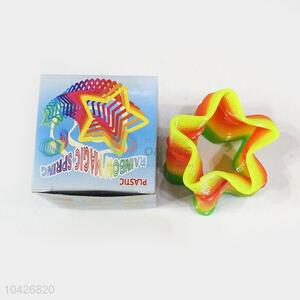 Popular Wholesale Magic Rainbow Coil Spring Slinky Colorful Novelties Educational Toy