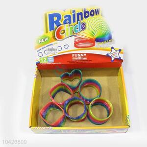 Hot Selling Colorful Plastic Alinky Rainbow Spring for Kids