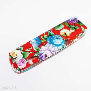 Floral Printing Polyester Pen Bag