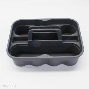 Plastic handle desk debris storage basket