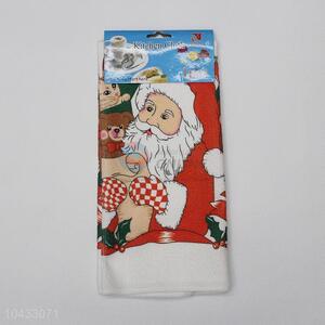 Hot Sale Christmas Santa Claus 100%Cotton Kitchen Towel