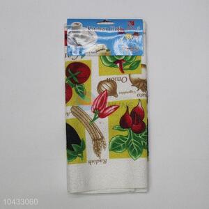 Yiwu factory microfiber quick drying fashionable printed kitchen tea towel