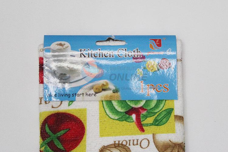 Yiwu factory microfiber quick drying fashionable printed kitchen tea towel