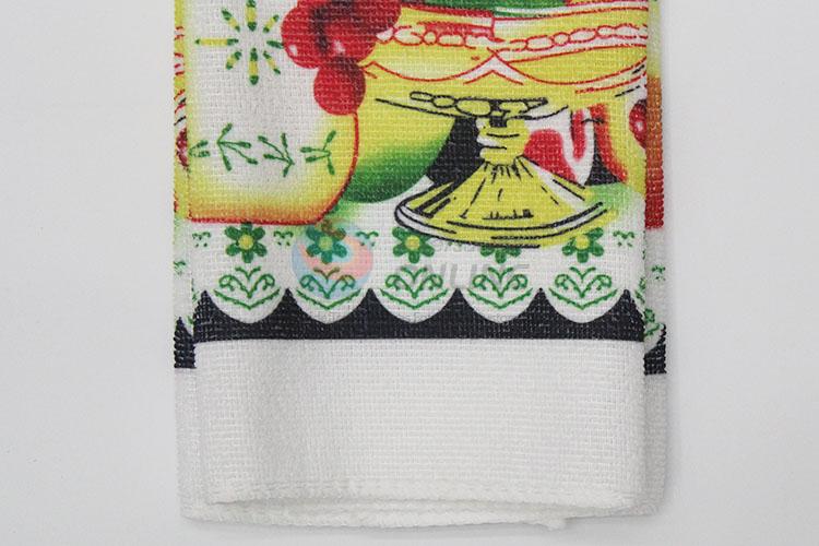 Polyester tea towel/kitchen towel/dish cloth in bulk wholesale
