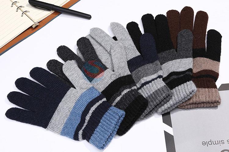 Warm Knitting Wool Gloves for Men