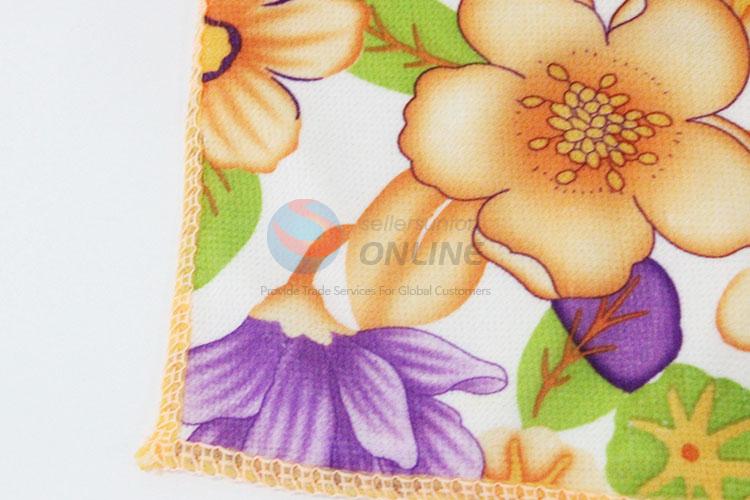 Square shaped soft cotton handkerchief