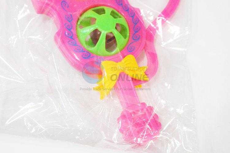 Guitar Shaped Plastic Baby Rattle Shaker Toys for Promotion