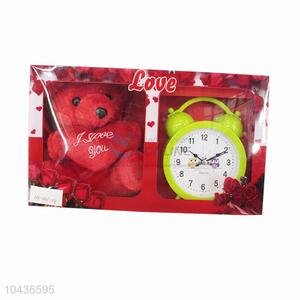 Wedding gifts desktop clock with bear