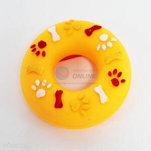 Doughnut Dog Squeak Chew Pet Toy