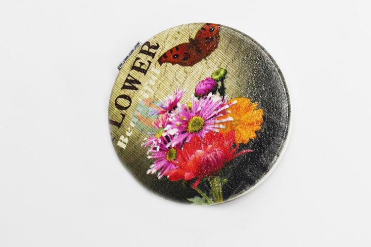 Nice Flower Pattern Folding Makeup Mirror for Sale