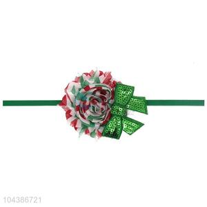 Fashion Christmas Headwear Colorful Bowknot Hair Band For Baby