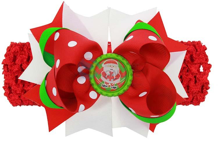 Factory Price Christmas Bowknot Head Band Colorful Hair Band