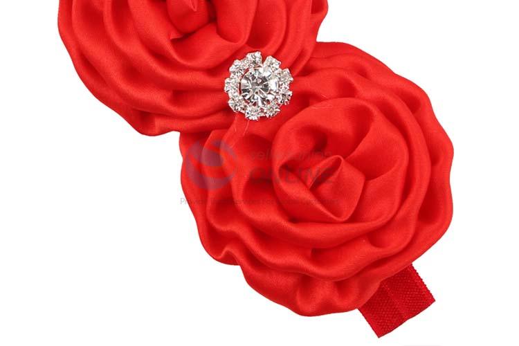 Creative Design Red Christmas Headband Baby Hair Band Head Flower