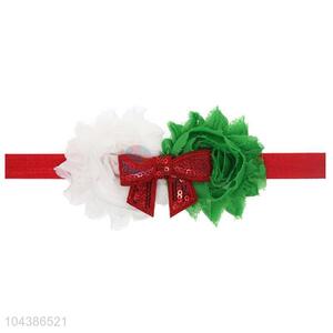 Creative Design Christmas Flower Bowknot Headband Baby Hair Band