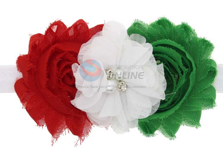 Wholesale Christmas Flower Hairpin Colorful Hair Band For Baby