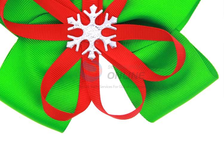 Custom Festival Decoration Colorful Christmas Bowknot Hairpin