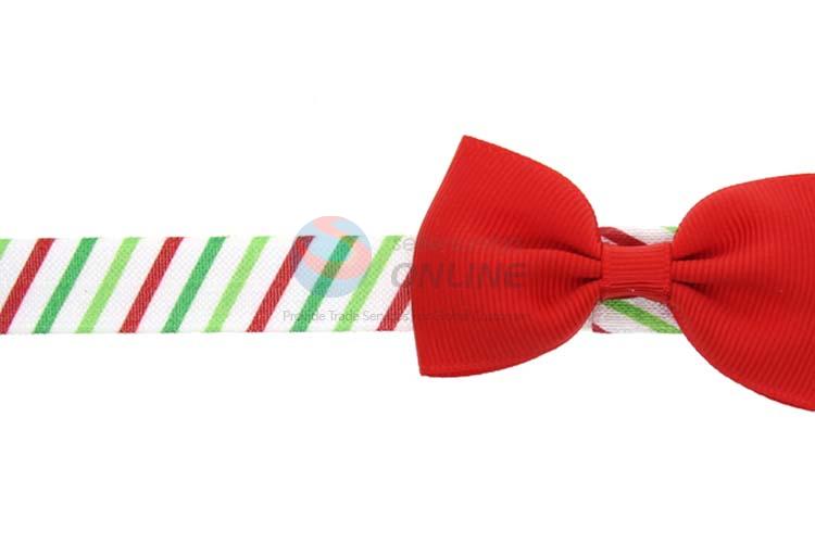 Custom Colorful Bowknot Hair Band Christmas Hair Ribbon